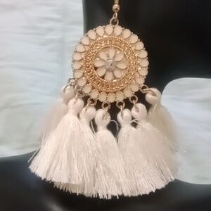 Bohemian Tassel Earrings Vintage Earrings  Anniversary Gift Hanging Earrings